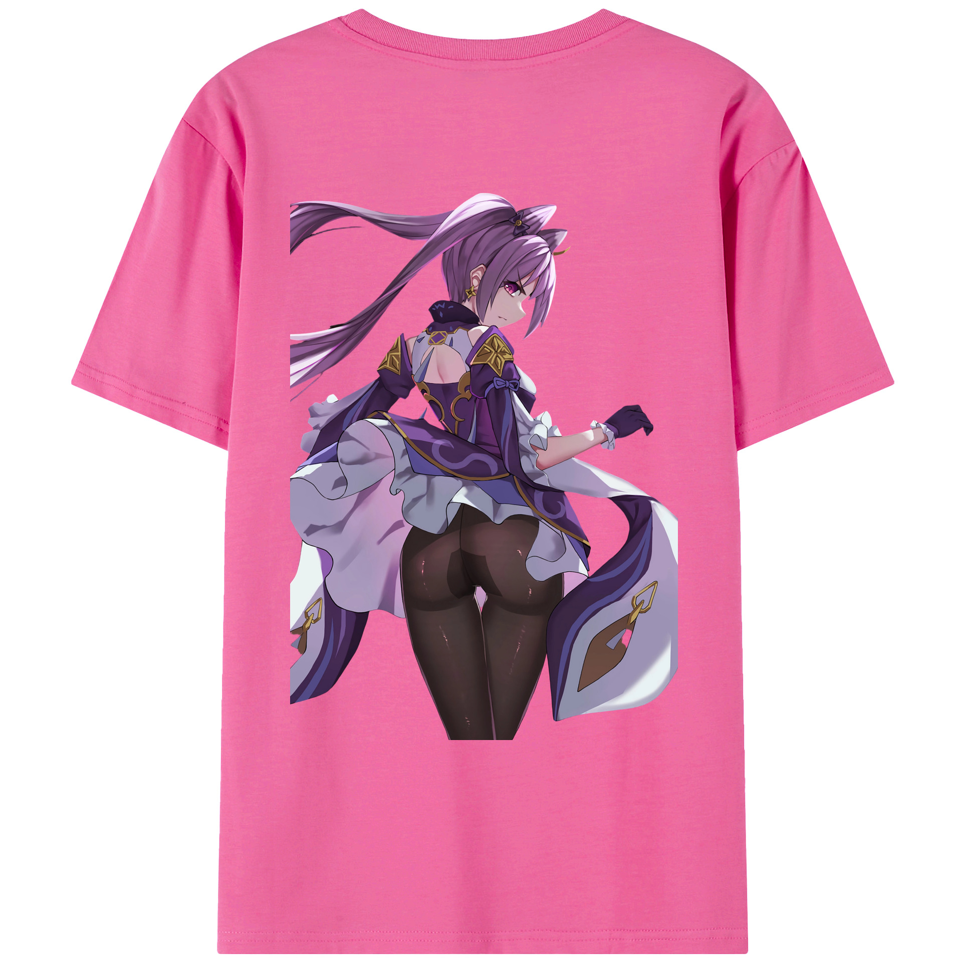 げんし神 刻晴 こくせい genshin Kokusei レディース半袖Tシャツ(バックプリント)